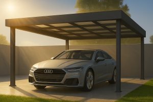 Carport pentru 1 mașină (5.5x2.9x2.7m)