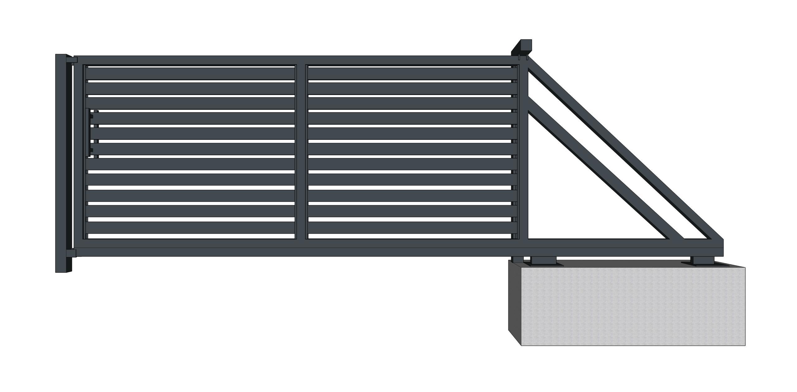 Poarta autoportantă "Orizontal"