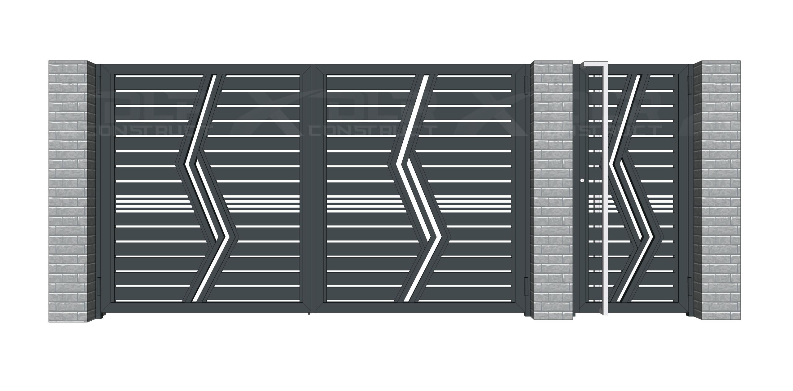 Poarta batantă "Decor"